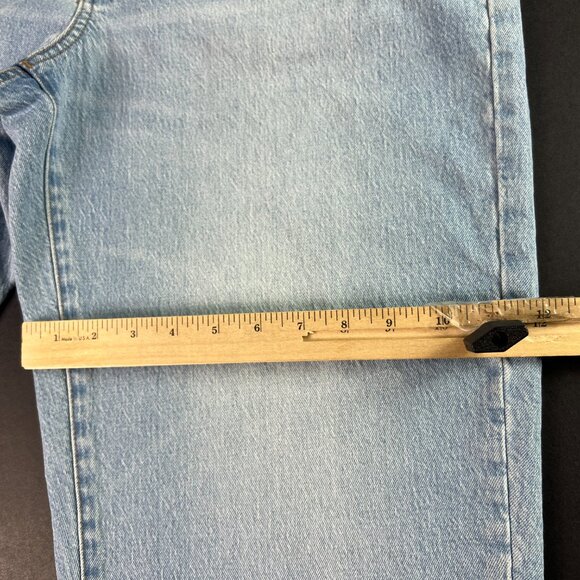 Madewell Jean Women 33x22* Balloon Baggy High Rise Crop Light Blue Denim Tag 31P - Picture 13 of 16